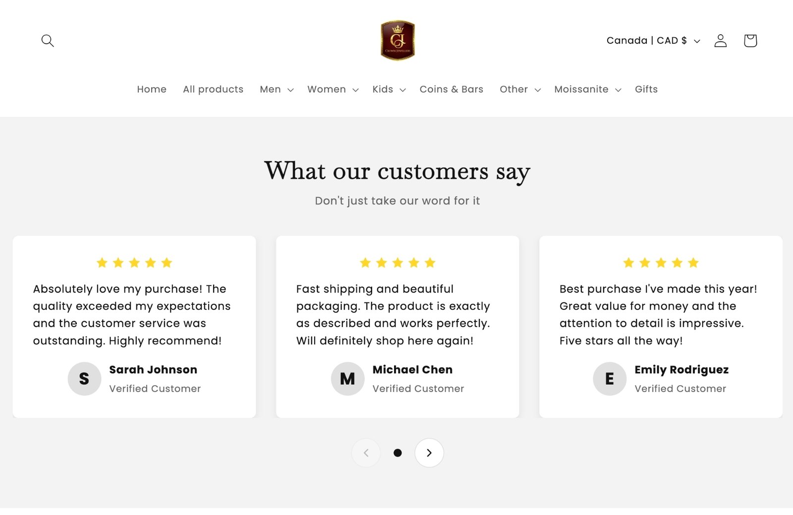 Image gallery marquee