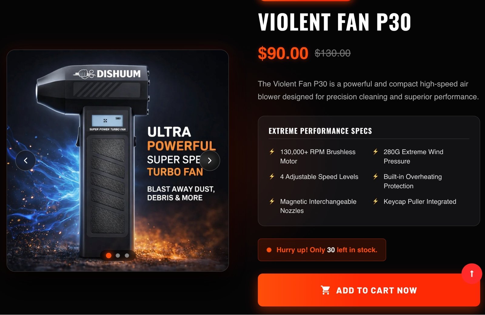 Image gallery marquee